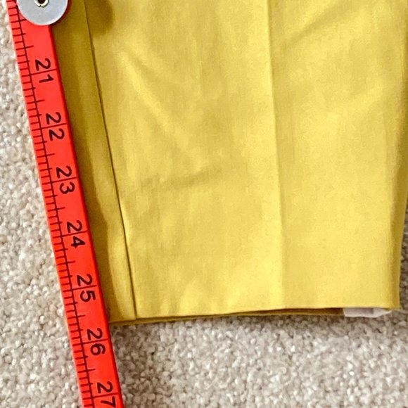 BNWT M&S Women's Mustard Yellow White Side Panels Slim Fit Trousers Size 16 - Picture 9 of 16